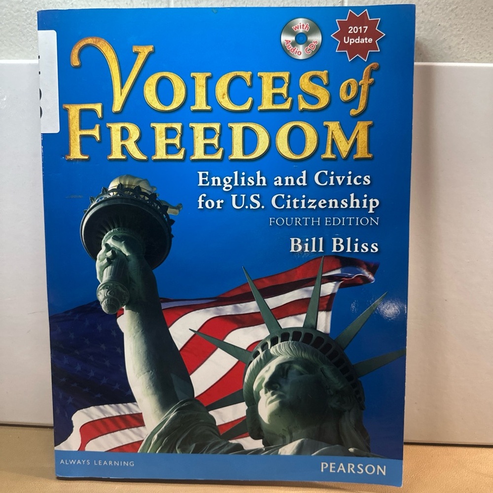 Pearson Voices of Freedom Book - Blue Cover with audio CDs